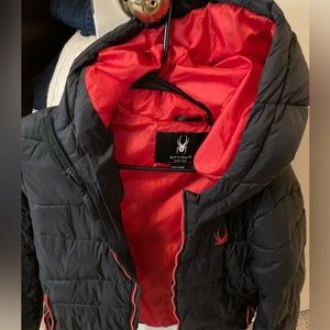 Winter jacket Spyder brand Black and Red